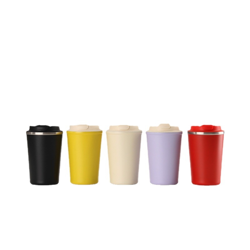 ceașcă de cafea din oțel inoxidabil 316, izolație în vid și capac rabatabil, portabilă pentru birou