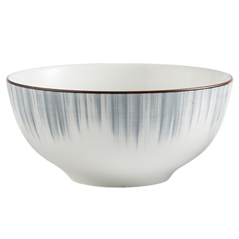 Set Nordic de veselă ceramică – boluri, farfurii și farfurioare din porțelan pentru uz casnic; set complet de veselă