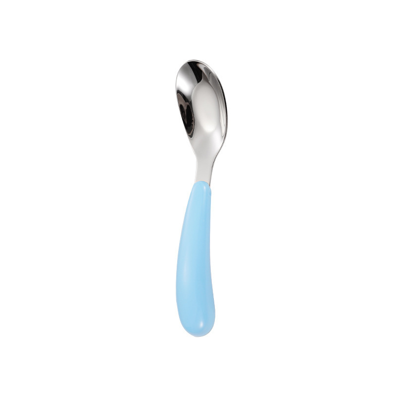 Set de linguri din oțel inoxidabil, formă de lingou, pentru hrănire bebeluți – veselă pentru copii cu design drăguț și cutie