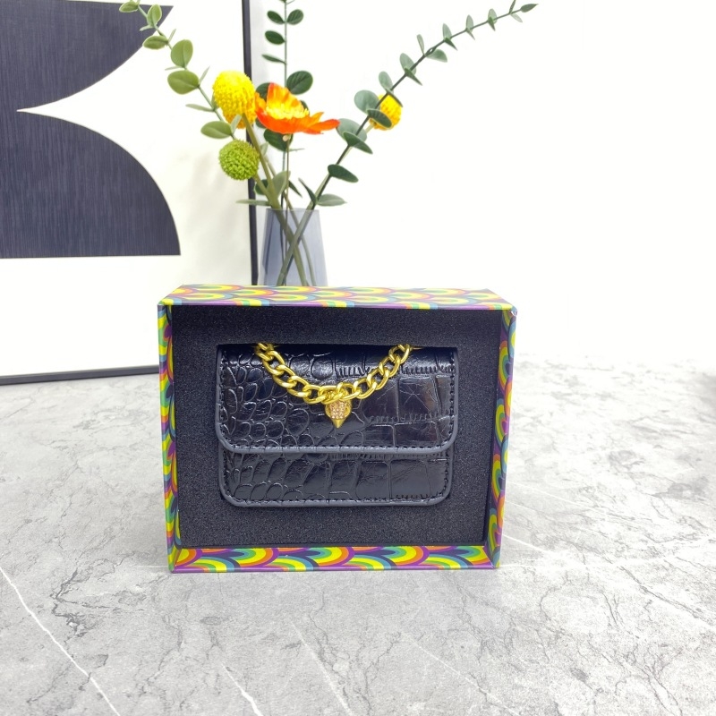 Sjajna mini kvadratna torbica za ruž s kamenim uzorkom, s remenom za ramena ili crossbody