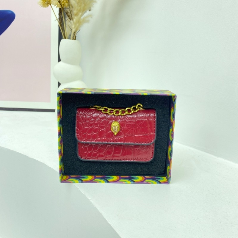 Sjajna mini kvadratna torbica za ruž s kamenim uzorkom, s remenom za ramena ili crossbody