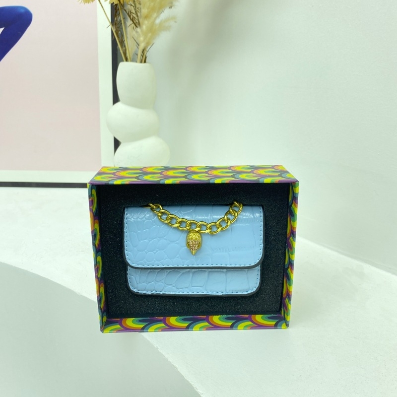 Sjajna mini kvadratna torbica za ruž s kamenim uzorkom, s remenom za ramena ili crossbody