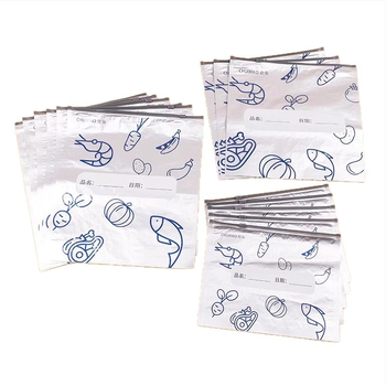 Tašky z hliníkovej fólie na potraviny, domáce použitie, uzatvárateľné zipsom, antibakteriálne