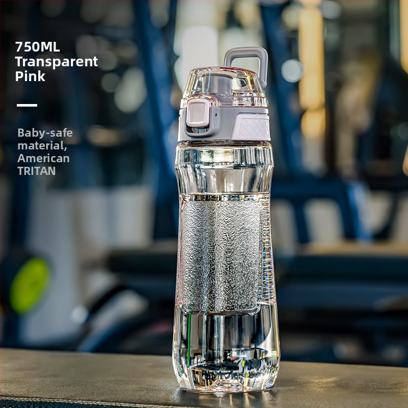 Jeko&Jeko Tritan sticlă de apă pentru sport – sticlă portabilă de fitness, rezistentă la temperaturi înalte, capacitate mare, din plastic