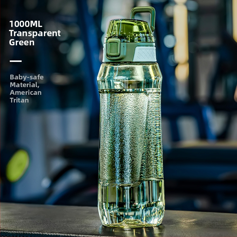 Jeko&Jeko Tritan sticlă de apă pentru sport – sticlă portabilă de fitness, rezistentă la temperaturi înalte, capacitate mare, din plastic