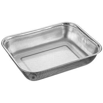 Cutie de depozitare din oțel inoxidabil pentru bețișoare; suport de uscare cu drenaj perforat pentru fructe și legume; coș pentru mașina de vase