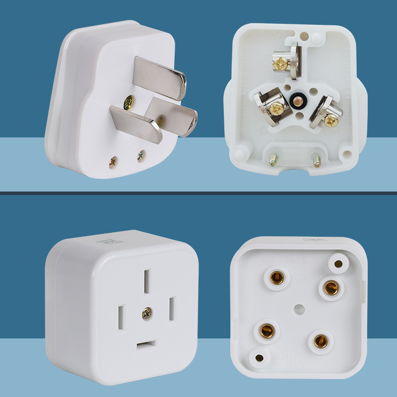 Hongyan T3-10A щепсел, T5-25 тризъбна разетка, T4ZM25A40A20A16A разетка, трифазен четирипроводен петроводен, тип 86