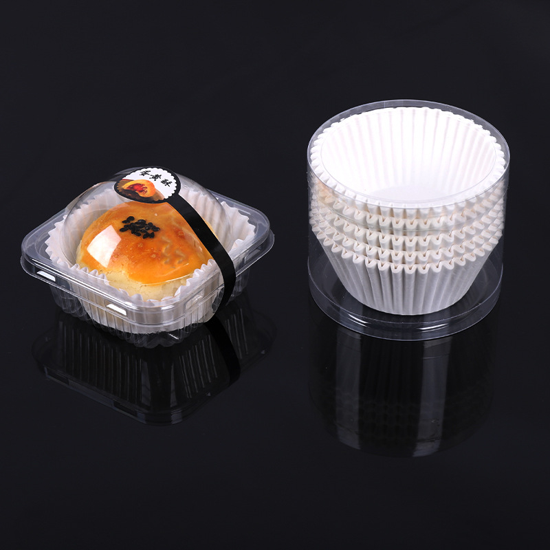 Κυκλικός διαφανής συσκευασία Mooncake με τραγανή γέμιση κρόκου αυγού