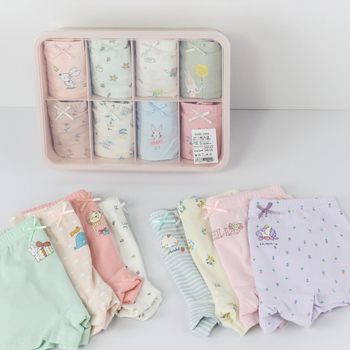 Set în cutie de depozitare: lenjerie intimă pentru copii din bumbac antibacterian, unisex