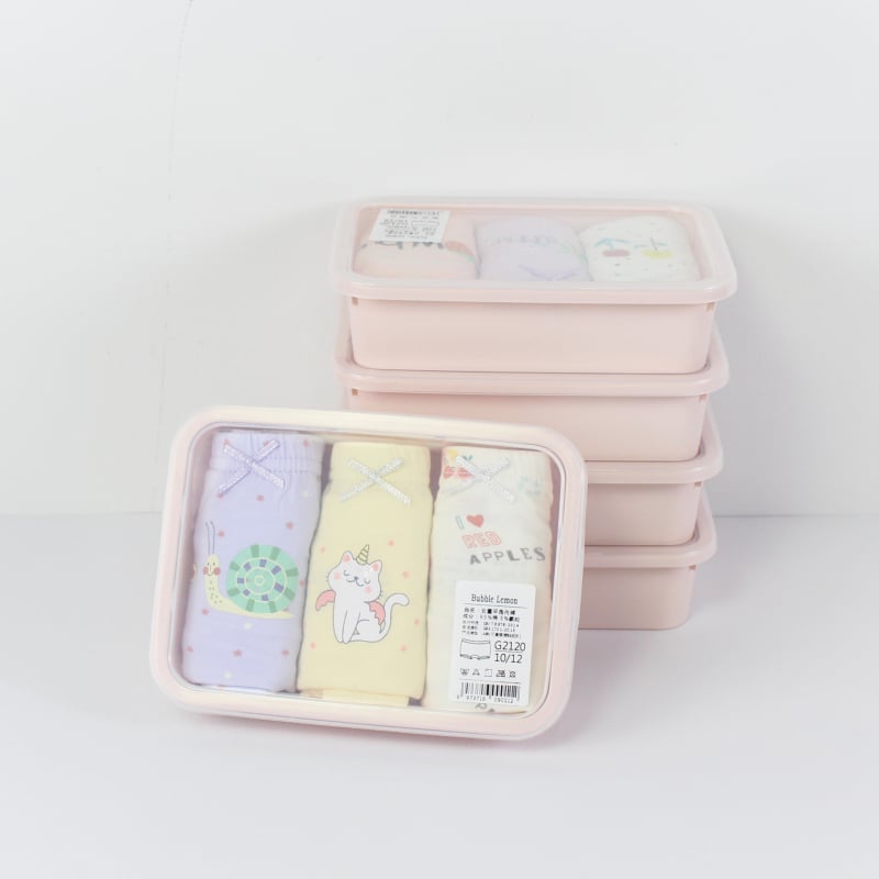 Set în cutie de depozitare: lenjerie intimă pentru copii din bumbac antibacterian, unisex