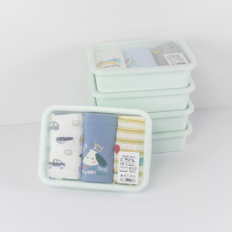 Set în cutie de depozitare: lenjerie intimă pentru copii din bumbac antibacterian, unisex