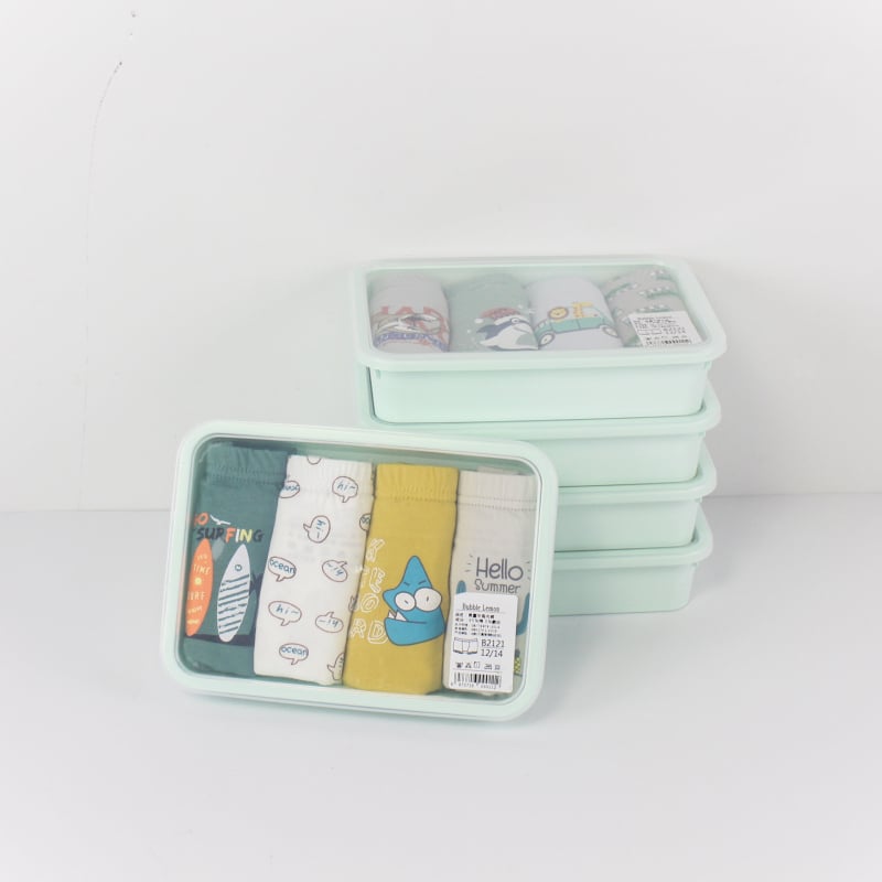 Set în cutie de depozitare: lenjerie intimă pentru copii din bumbac antibacterian, unisex