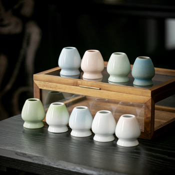 Suport ceramic pentru telul de matcha – suport pentru perie de ceai – accesorii pentru ceremonia japoneză a ceaiului