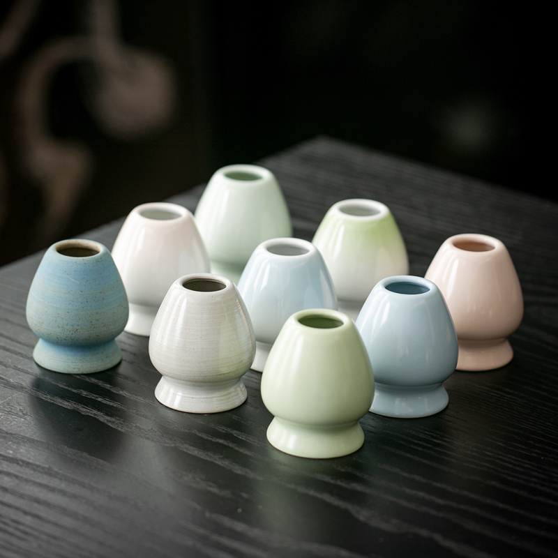 Suport ceramic pentru telul de matcha – suport pentru perie de ceai – accesorii pentru ceremonia japoneză a ceaiului
