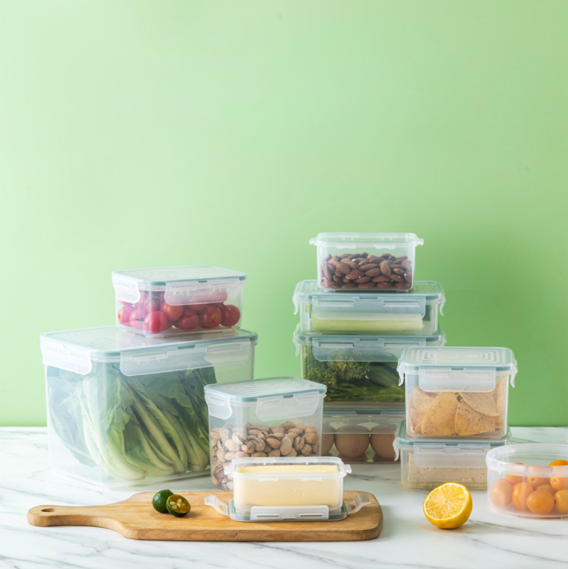 PP plastična kutija za obrok, otporna na toplinu i hladnoću, pogodna za mikrovalnu i hladnjak, prozirni spremnik za hranu, hermetički zatvarač