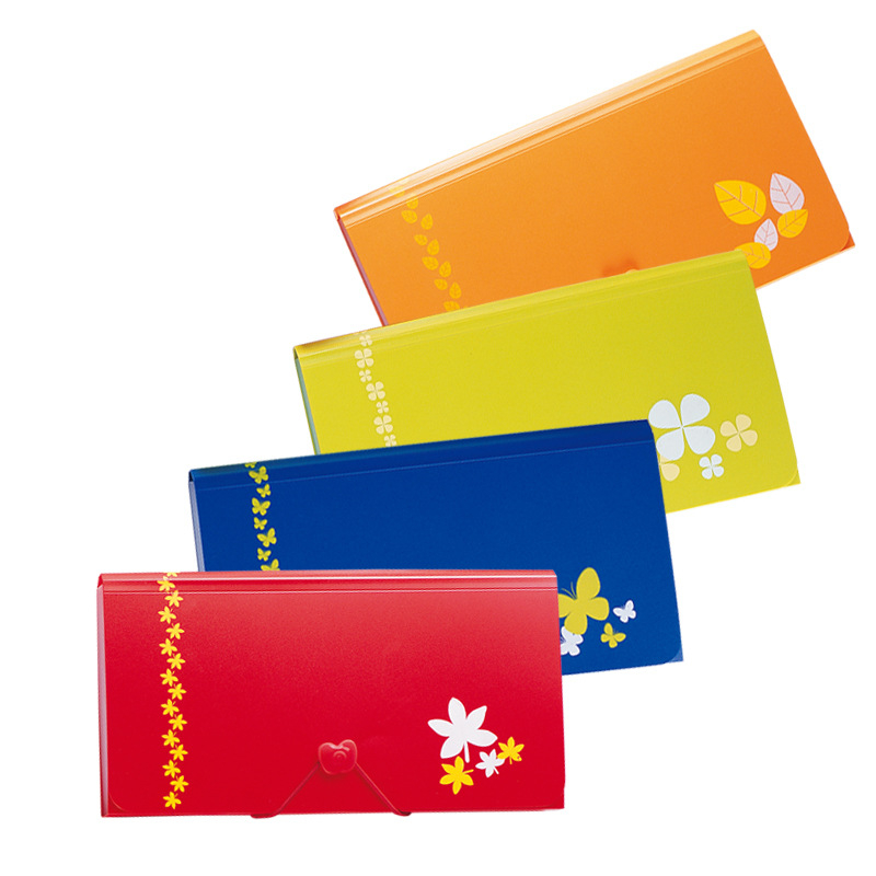 Kindeli organizator de 13 compartimente pentru chitanțe și cecuri, fișier de tip acordeon, dimensiune medie, cu textură fină