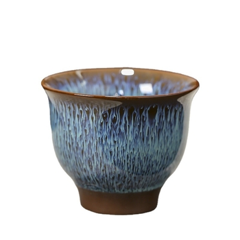 Set mare de cești ceramice pentru ceremonia Gongfu, cești individuale în stil pălărie de bambus, ceasca Tianmu, mai multe modele