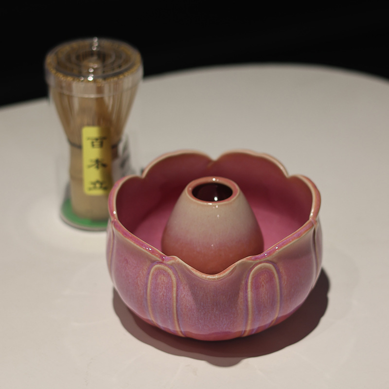 Vas de matcha în stil japonez cu gură, set ceramic de ustensile pentru matcha, suport pentru telul de amestec, ceainic și accesorii pentru ceremonia ceaiului