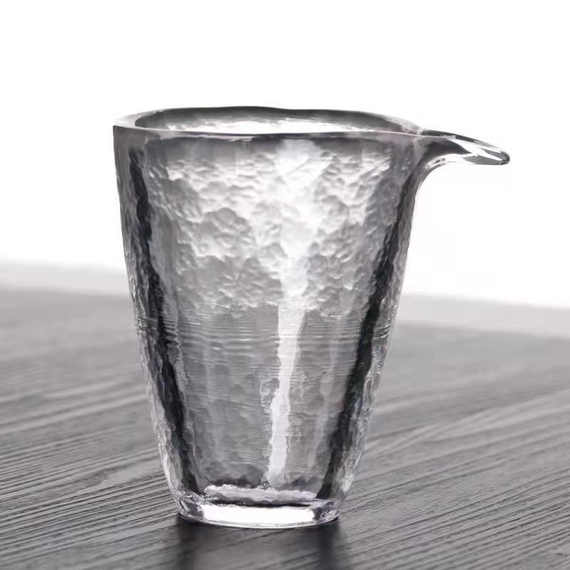 Ceașcă de ceai din cristal, cu textură ciocănită, stil japonez, accesorii Kung Fu pentru ceai, ceașcă unică