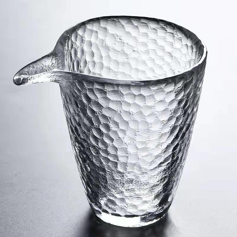Ceașcă de ceai din cristal, cu textură ciocănită, stil japonez, accesorii Kung Fu pentru ceai, ceașcă unică