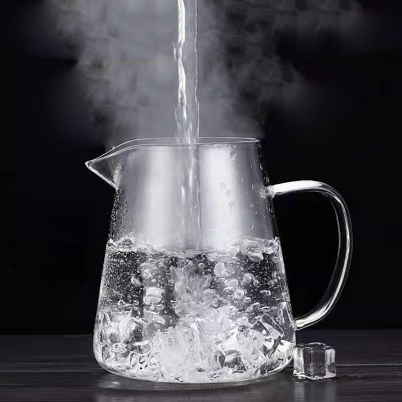 Ceainic din sticlă, model 2005, pentru uz casnic, rezistent la temperaturi înalte, separare ceai-apă, set de ceai, un ceainic, sticlă borosilicată înaltă