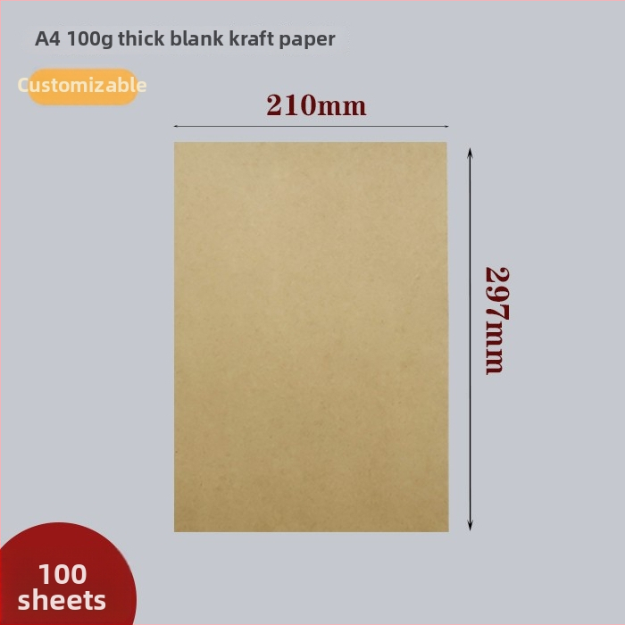 A5 obal pre účtovné doklady, Kraft papier, 100 listov, viazanie, viacúčelové kancelárske potreby