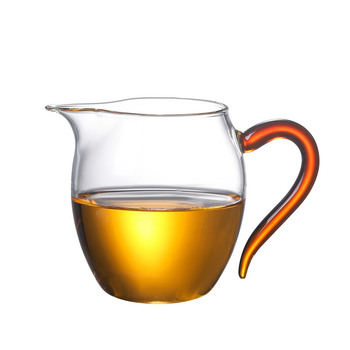 Set de ceai din sticlă borosilicată rezistentă la temperaturi, cu filtru, ceșcuță și accesorii în stil chinezesc
