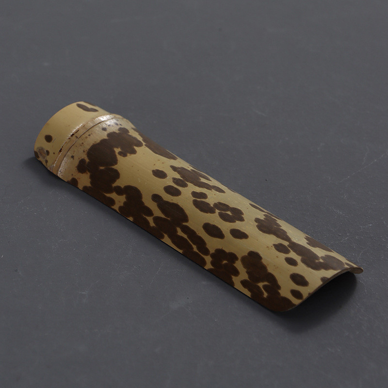 Meifei set de ceai din bambus natural, lucrat manual, accesorii pentru ceremonia Kung Fu, colecția Six Gentlemen pentru ceremonia ceaiului, tavă lotus pentru ceai, ac de ceai și clește de ceai