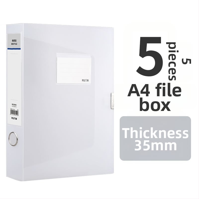 10 priehľadných A4 dokumentových krabičiek, plastové úložné boxy, 55 mm hrúbka, na domáce aj kancelárske použitie, zvislé skladovanie, veľký rozmer