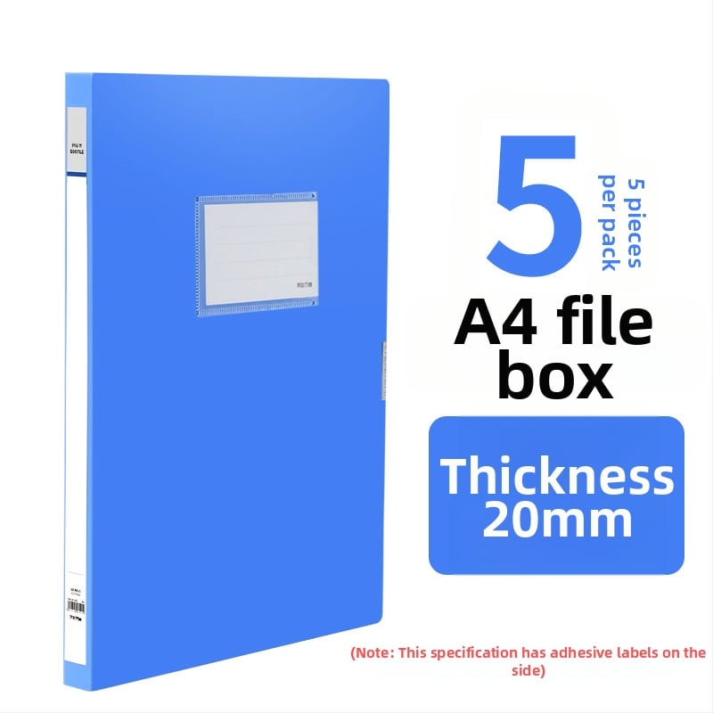 10 priehľadných A4 dokumentových krabičiek, plastové úložné boxy, 55 mm hrúbka, na domáce aj kancelárske použitie, zvislé skladovanie, veľký rozmer