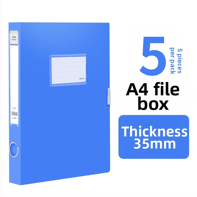 10 priehľadných A4 dokumentových krabičiek, plastové úložné boxy, 55 mm hrúbka, na domáce aj kancelárske použitie, zvislé skladovanie, veľký rozmer