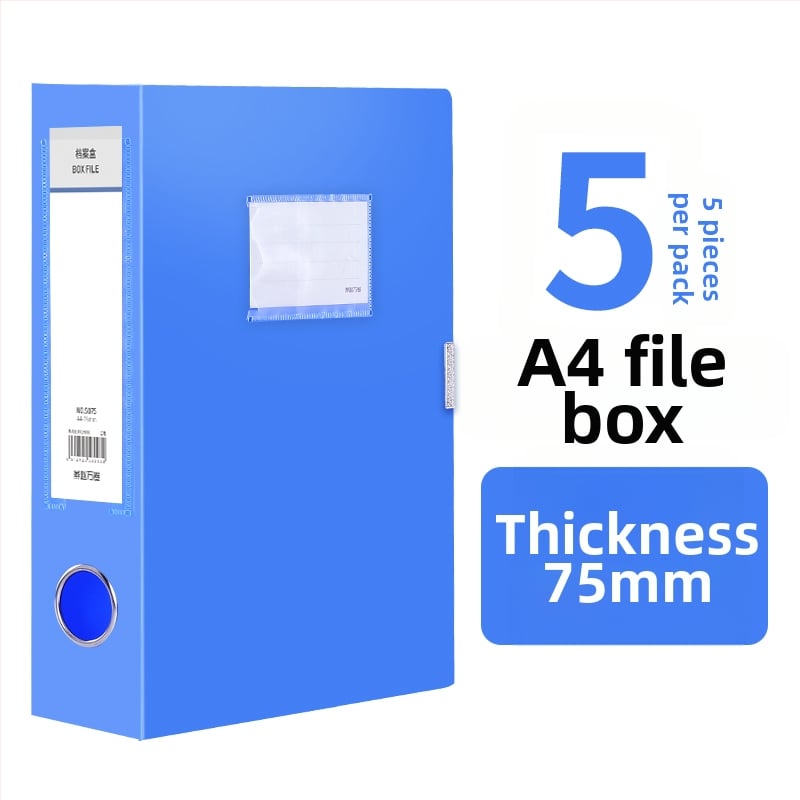10 priehľadných A4 dokumentových krabičiek, plastové úložné boxy, 55 mm hrúbka, na domáce aj kancelárske použitie, zvislé skladovanie, veľký rozmer