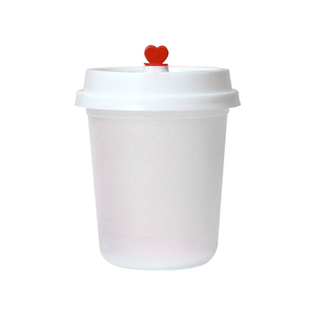 Ding Shan pahar plastic de unică folosință în formă de U, pentru ceai cu lapte, sucuri și băuturi, turnare prin injecție, capacitate 500–700 ml, imprimare logo personalizată
