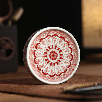 Suport de ceai și accesorii Gongfu: capac de ceainic din ceramică, capac pentru bol, măsuță mică de ceai din ceramică, suport pentru ceașcă din porțelan albastru-alb, suport pentru ceainic