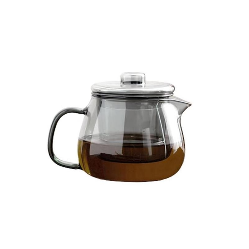Ceainic din sticlă cu funcție de separare a apei, borosilicat gros, rezistent la temperaturi înalte pentru prepararea ceaiului.