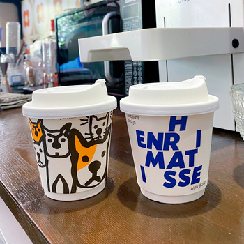 Cupe de hârtie de unică folosință cu capac, pereți dubli - pentru băuturi la pachet: cafea, ceai cu lapte și lapte de soia, 301-400 ml