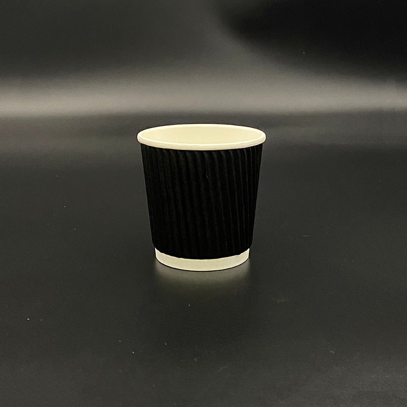 Ceașcă de cafea din Hârtie, de unică folosință, 4 oz (100 ml), cupă ondulată cu două straturi, cupă de degustare