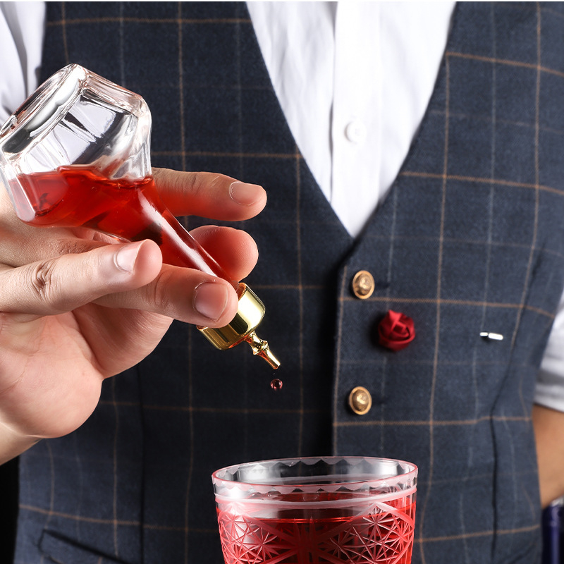 Sticlă de bitters în stil japonez pentru absint și cocktailuri – sticlă de bar din sticlă