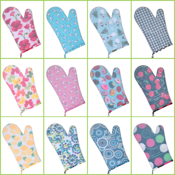 Mănuși din silicon pentru bucătărie, căptușite cu bumbac, rezistente la temperaturi înalte, izolație termică, pentru cuptor, coacere, grătar și cuptor cu microunde