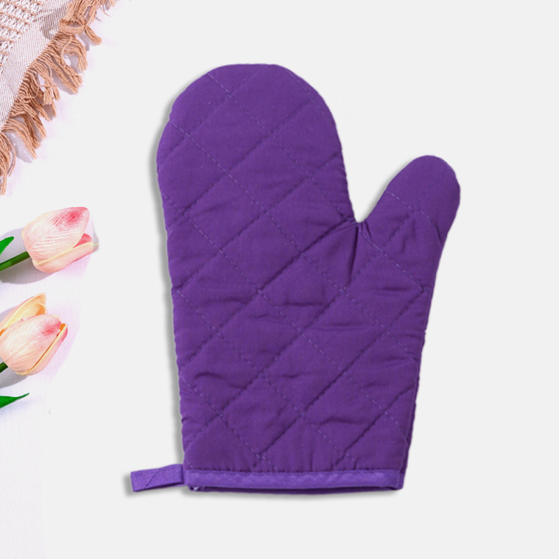 Mănuși de bucătărie rezistente la temperaturi înalte, pentru cuptor cu microunde și coacere, 28 cm, poliester-bumbac