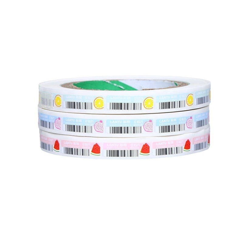 Etichete autocolante adezive personalizate cu QR – etichete PVC transparente, colorate, cu desene animate pentru cafea, comandă urgentă