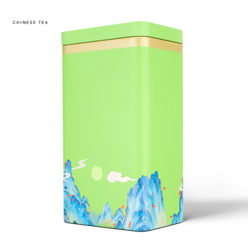 Cutie metalică pentru ceai verde, cutie goală de cadouri, dimensiune universală, ambalaj personalizabil