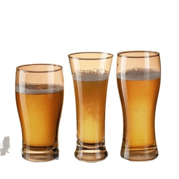 Pahar de bere draft, cu pereți groși, 500 ml, din sticlă pentru bere artizanală
