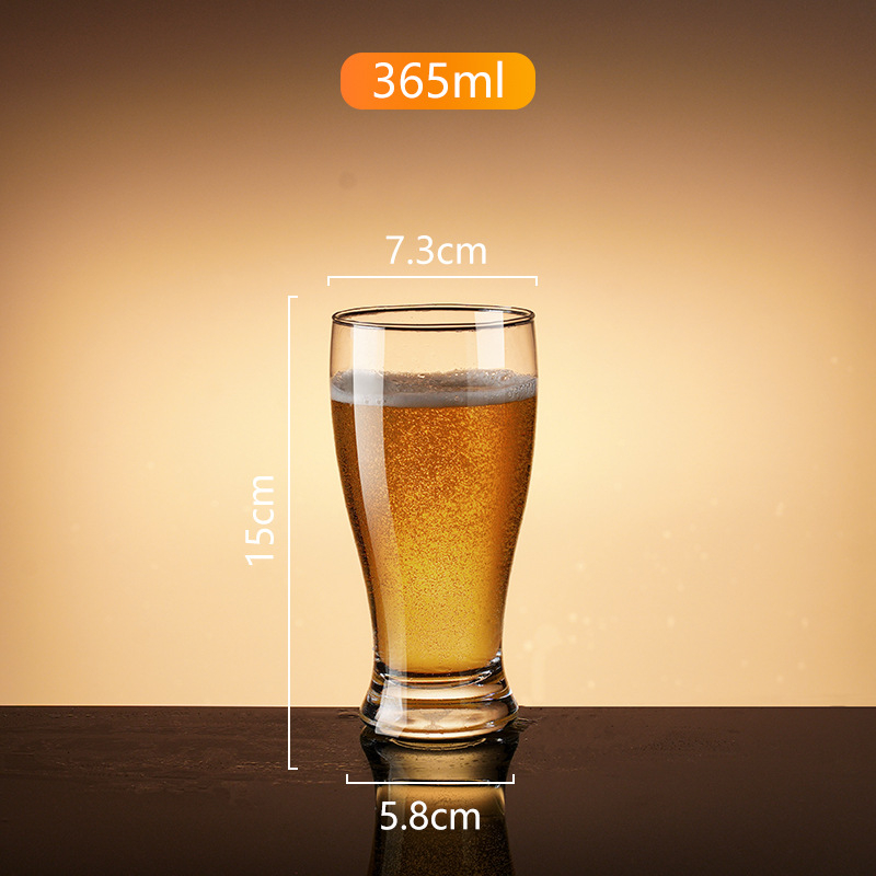 Pahar de bere draft, cu pereți groși, 500 ml, din sticlă pentru bere artizanală