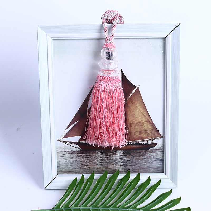 Bilă de cristal pentru perdea cu ciucuri – ornament textil decorativ