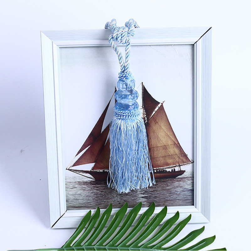 Bilă de cristal pentru perdea cu ciucuri – ornament textil decorativ