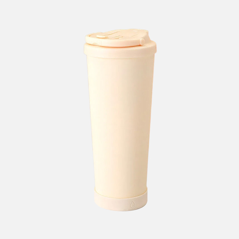 Cană de cafea cu izolație în vid, 830 ml, cu interior ceramic și carcasă din oțel inoxidabil, portabilă cu mâner și pai