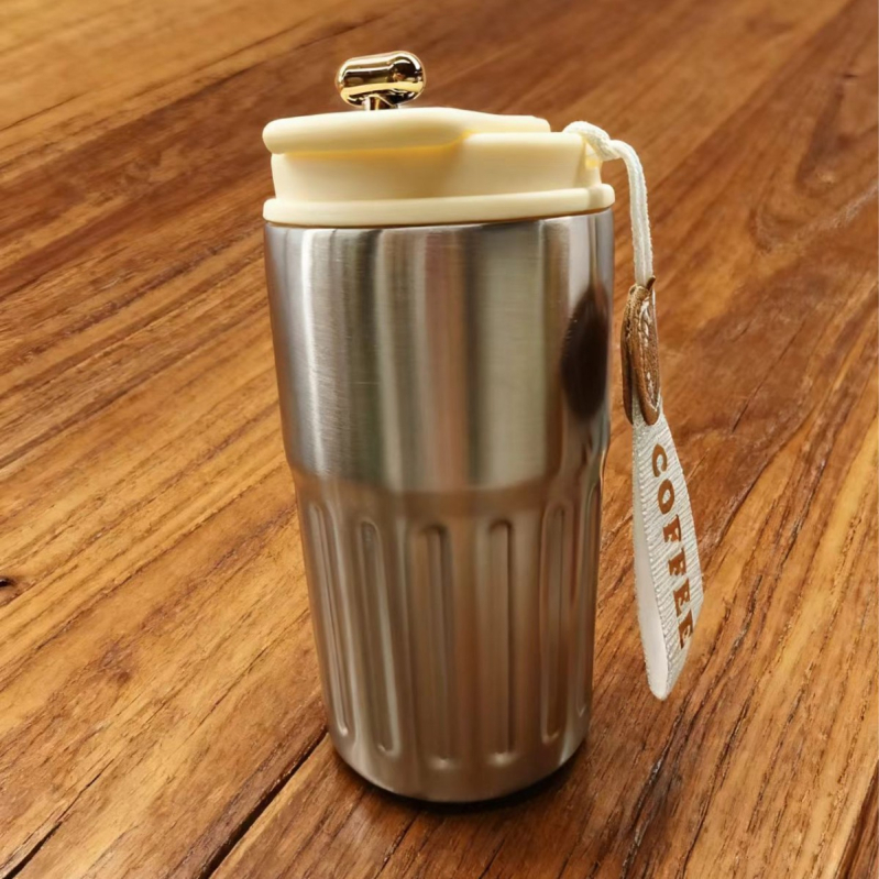 Termos de cafea din oțel inoxidabil 316, cu afișaj de temperatură, izolație în vid dublă, pentru mașină