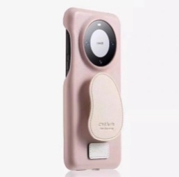Θήκη TPU για Huawei Mate70 Pro με υφή δέρματος σε γαλακτώδες κίτρινο, πολυτελής αίσθηση, με στήριγμα, συμβατή με Pura70Pro