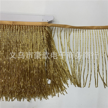 Dantelă cu mărgele și ciucuri, 15 cm lungime, accesorii textile pentru ținute de dans și decorarea rochiilor